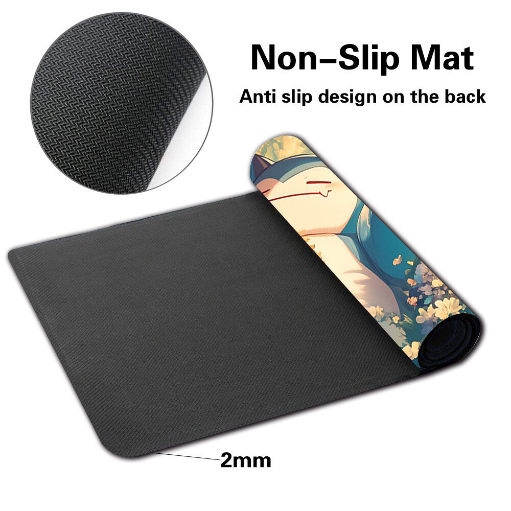 648479 - Board Game Pokemon Snorlax Playmat Stitched Edge Games Mousepad Play Mat of TCG