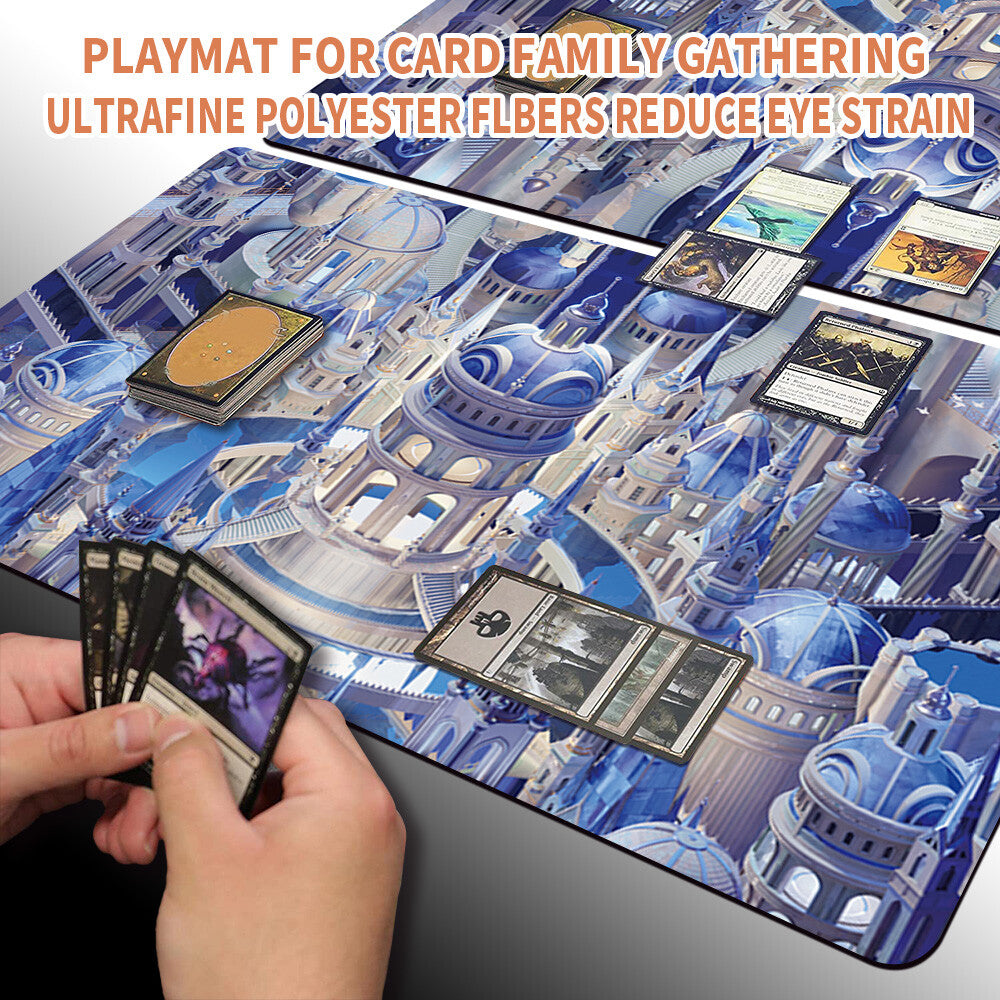 ISLAND - Magic The Gathering MTG Playmat TCG CCG MTG Playmat Stitched Edge