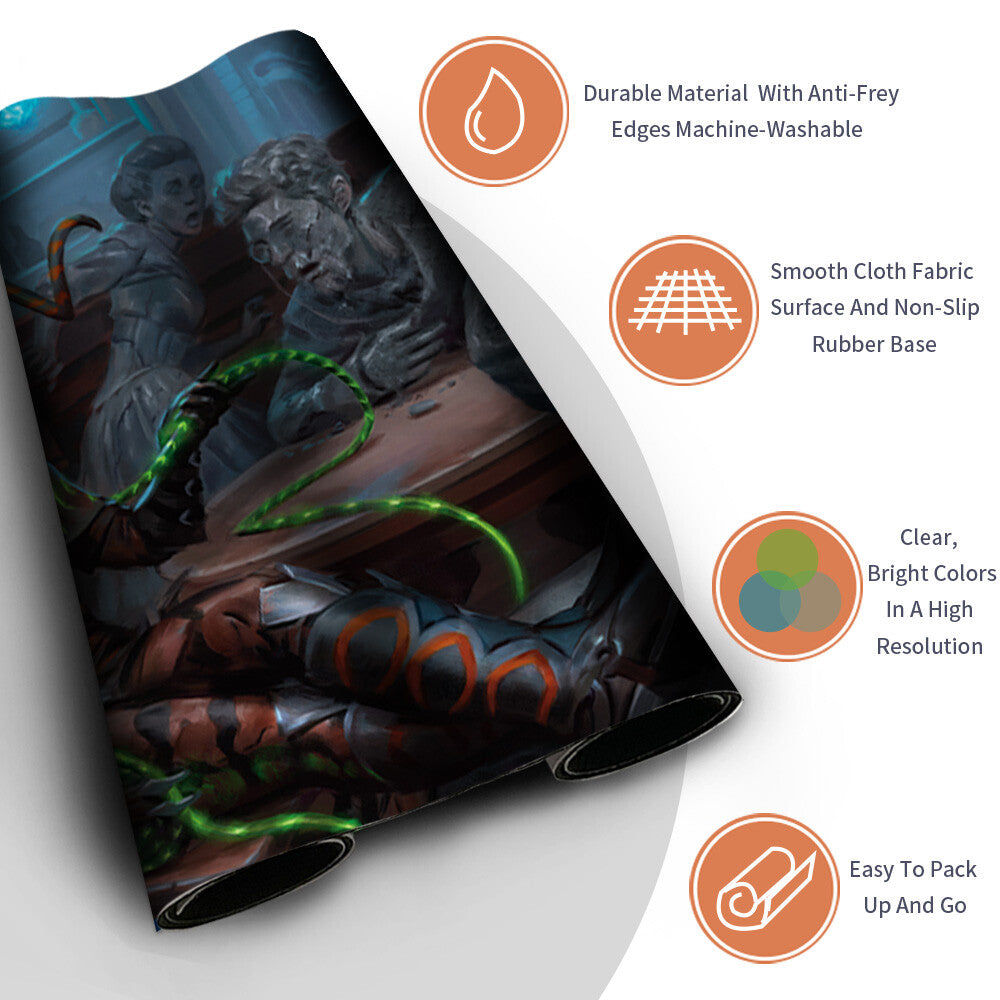 VRASKA, THE SILENCER - Magic The Gathering MTG Playmat TCG CCG MTG Playmat Stitched Edge