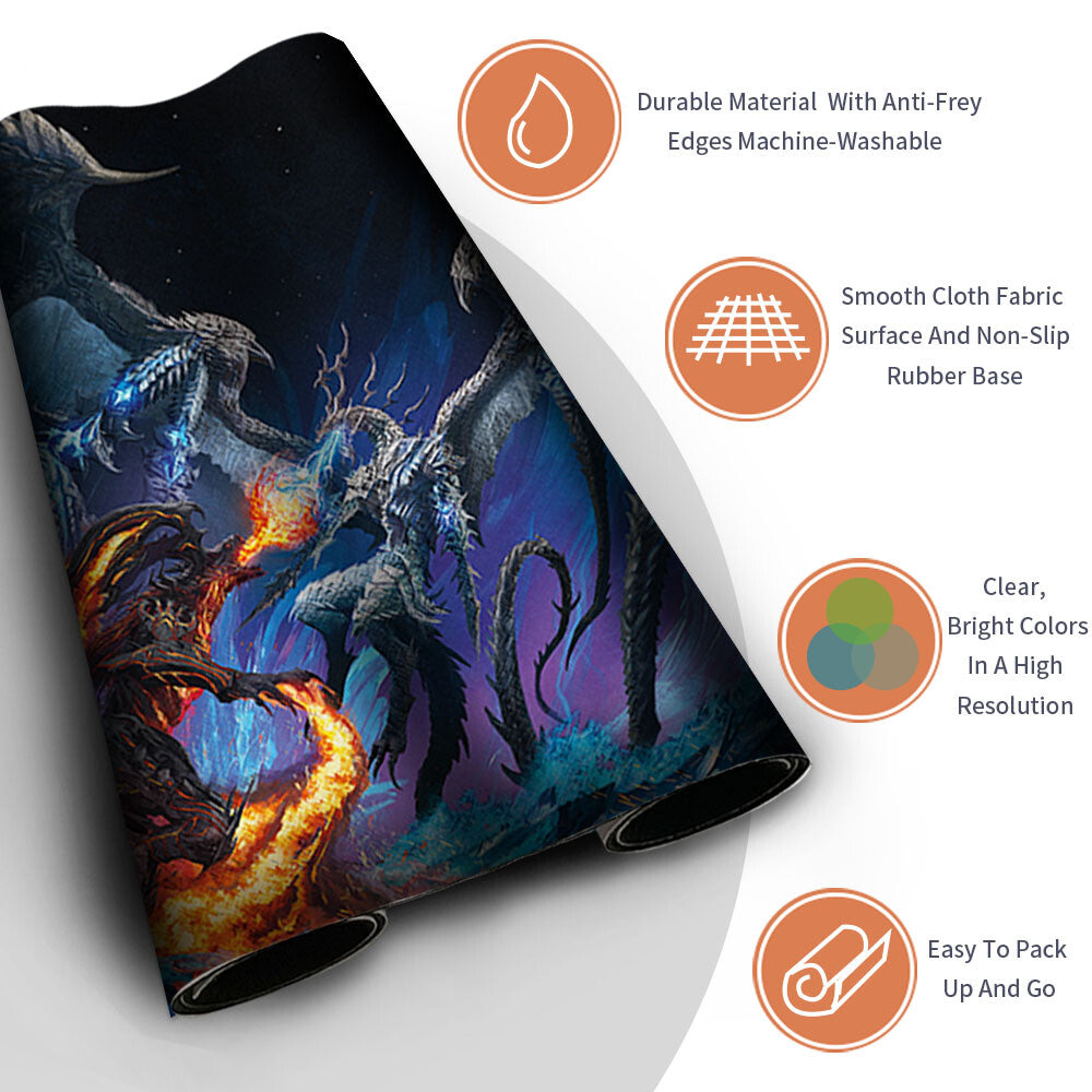 GIFT BUNDLE KEY ART - Magic The Gathering MTG Playmat TCG CCG MTG Playmat Stitched Edge