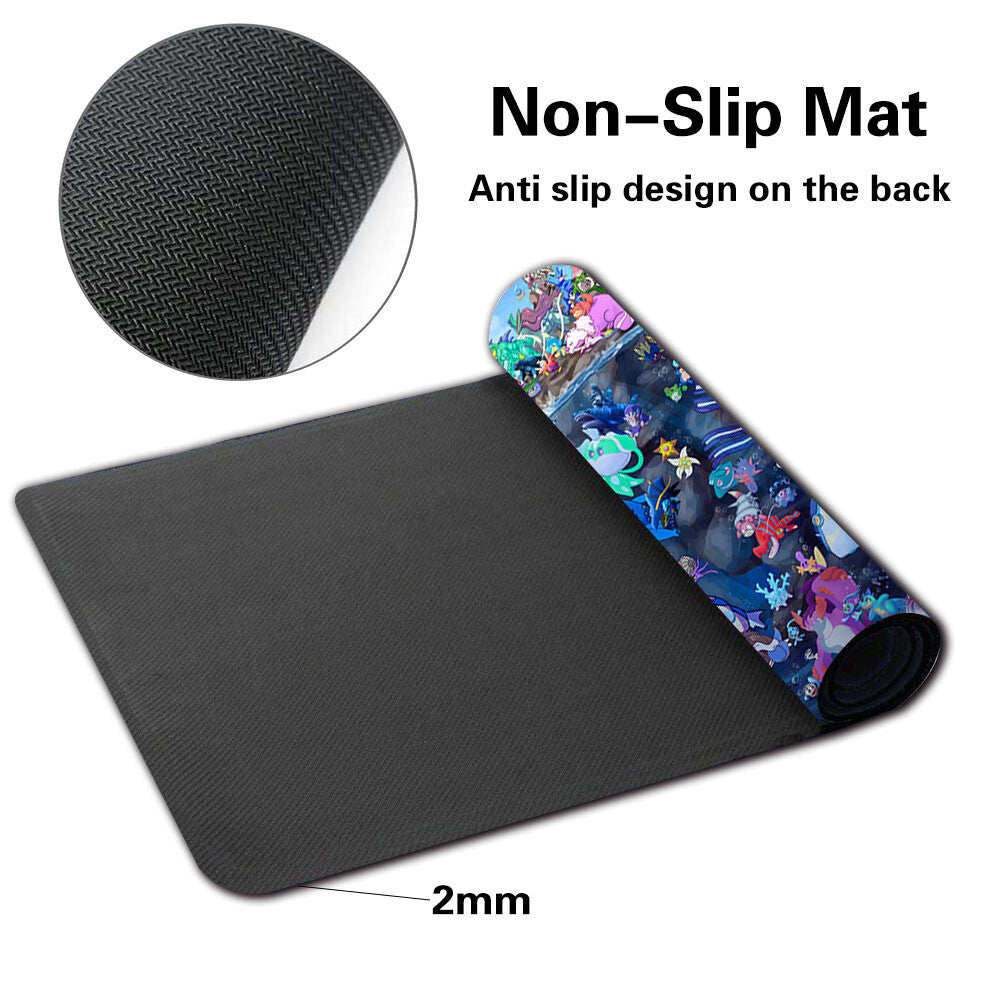 998181 - Board Game Pokemon Playmat Stitched Edge Games Mousepad Play Mat of TCG