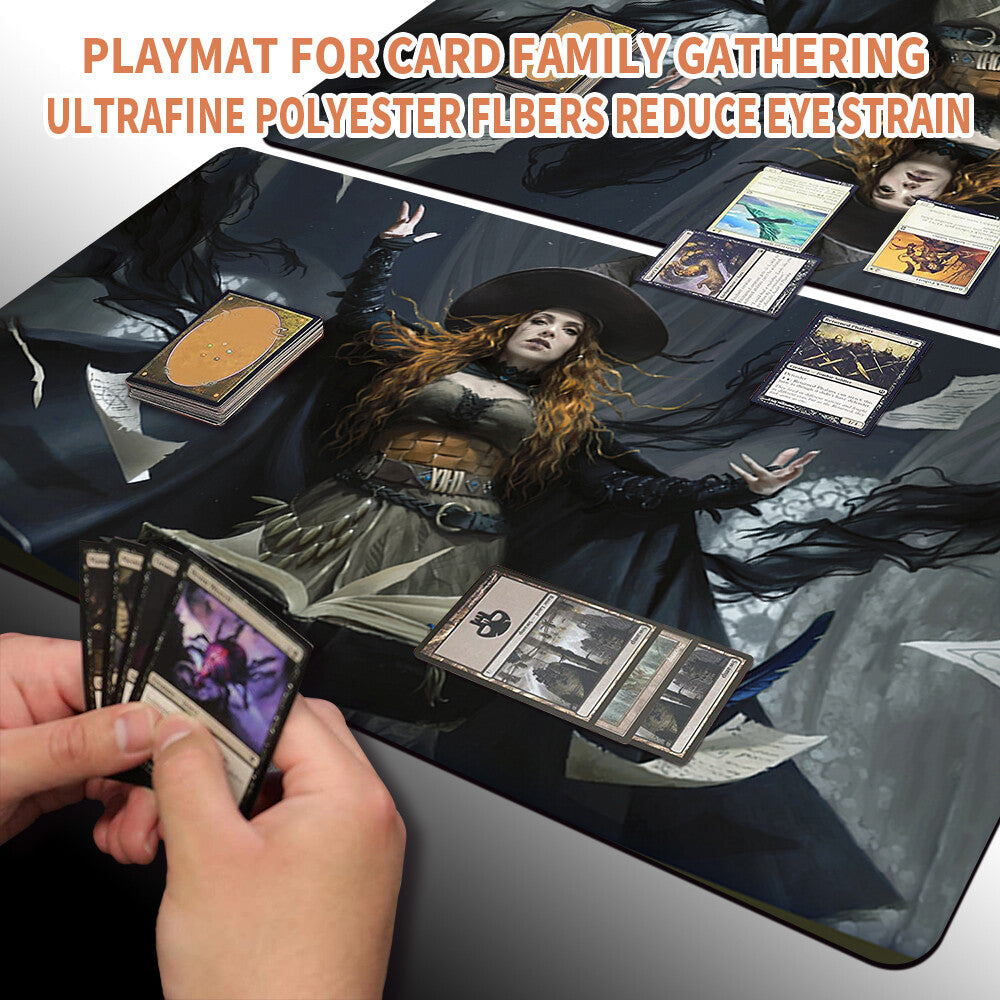 TASHA, THE WITCH QUEEN - Magic The Gathering Playmat MTG CCG TCG Playmat Stitched Edge