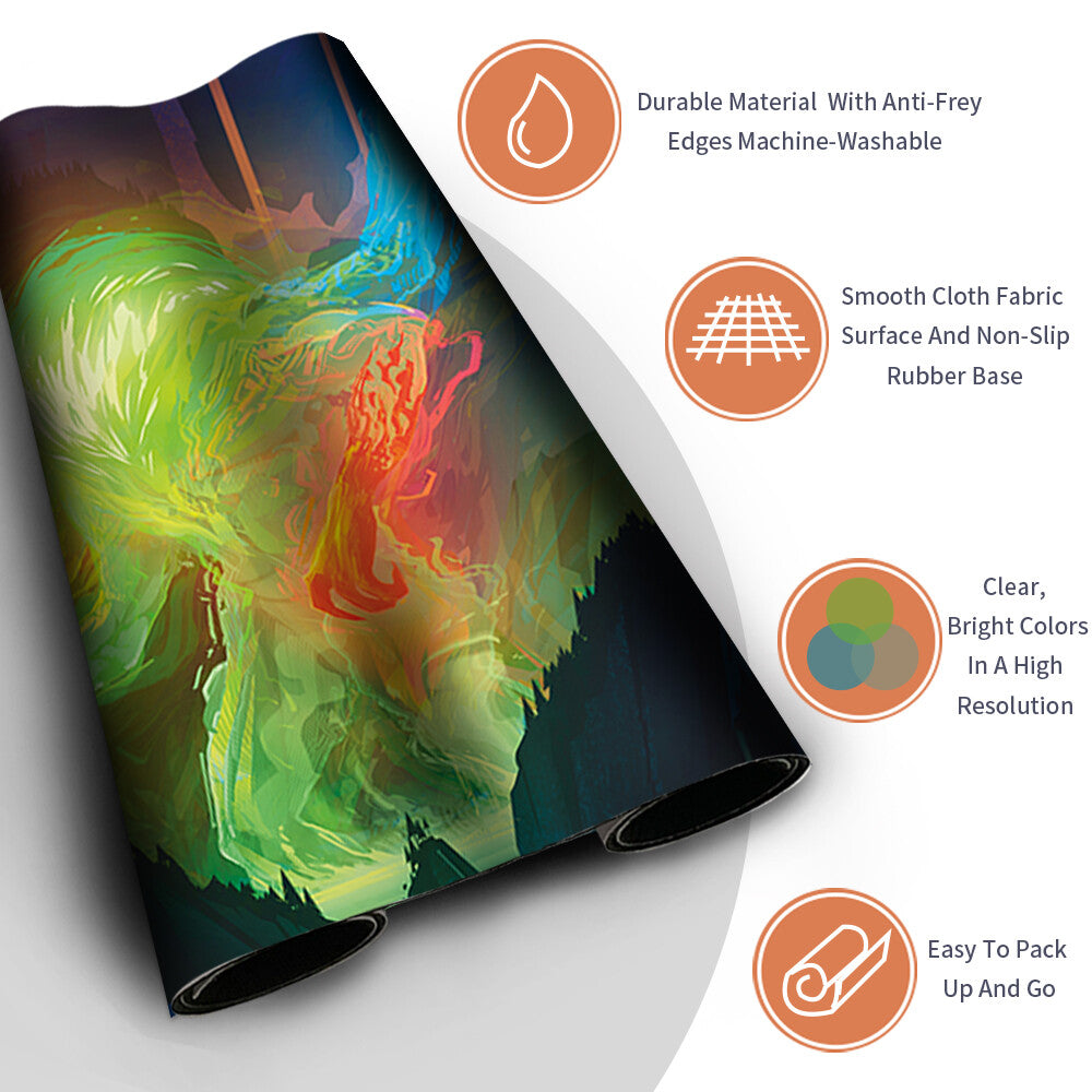 OMNATH, LOCUS OF CREATION -Magic The Gathering Playmat Trading Card Game Playmat Stitched Edge