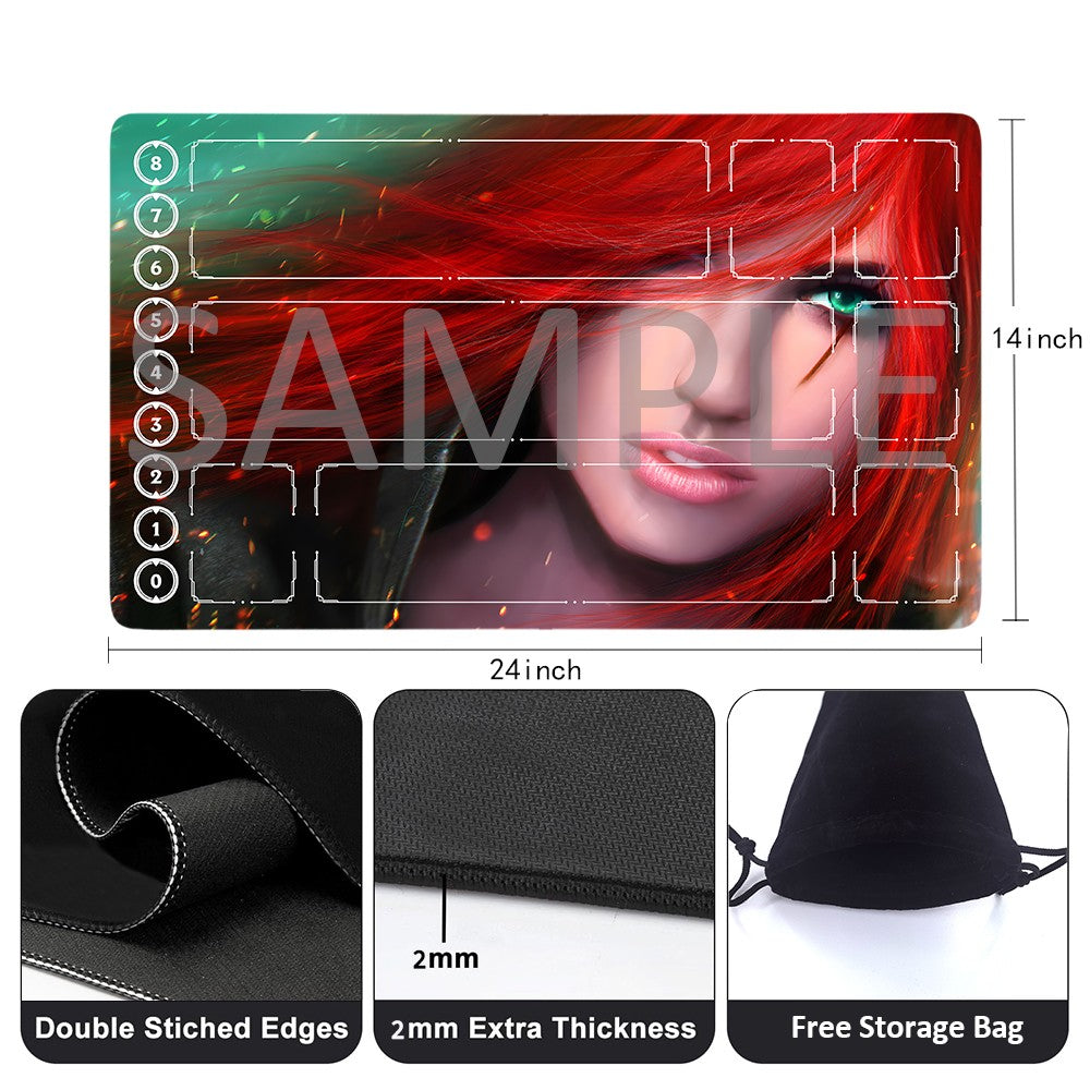 Katarina - League Of Legends Riftbound Playmat 24x14 in + Free Storage Bag