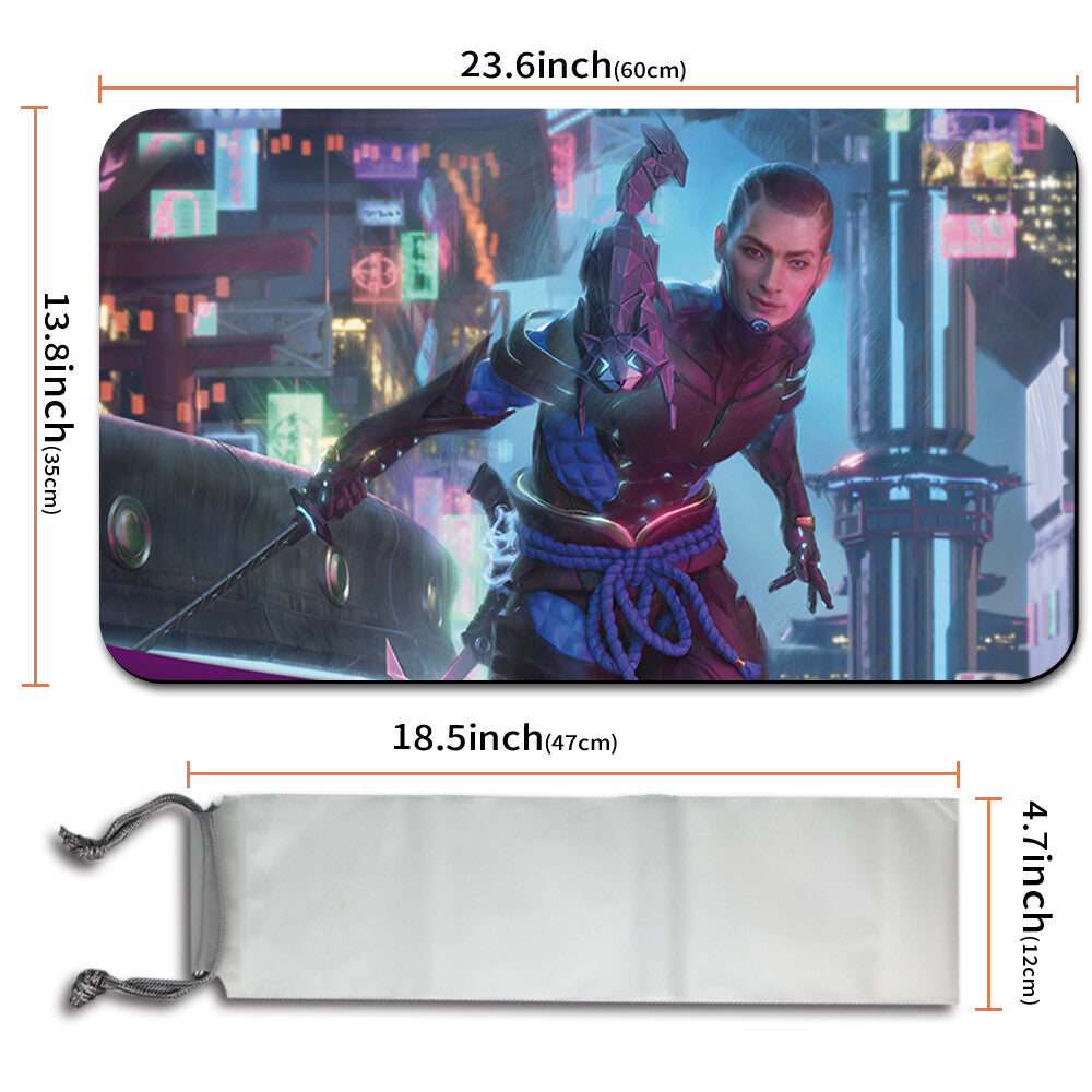 KAITO SHIZUKI -Board Game MTG Playmat Mouse pad Playmat of MTG TCG CCG Stitched Edge