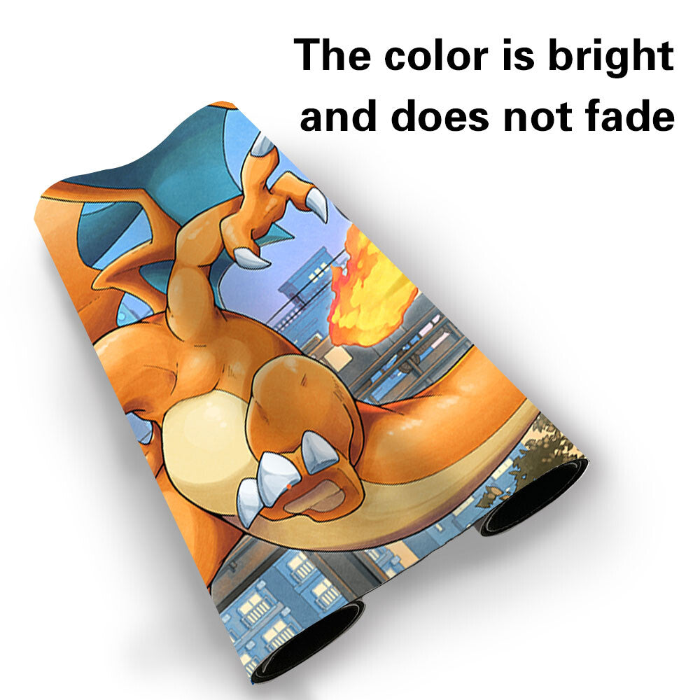 1289135 - Board Game Pokemon Charizard Playmat Stitched Edge Games Mousepad Play Mat of TCG