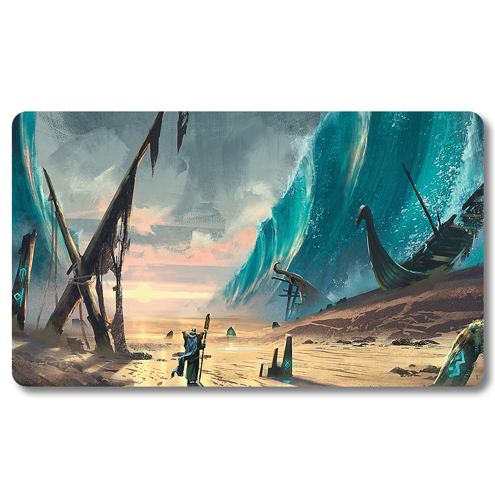 Board Game Kaldheim MTG Playmat- 68868 - Size 23.6X13.7in Play mats Compatible for TCG RPG CCG Trading Card Game