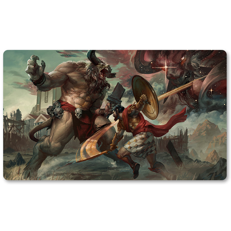 Magic The Gathering Peripheral- Anax Duels The Rageblood -MTG Playmat Size 23.6X13.7in Play mats Compatible for TCG RPG CCG Trading Card Game