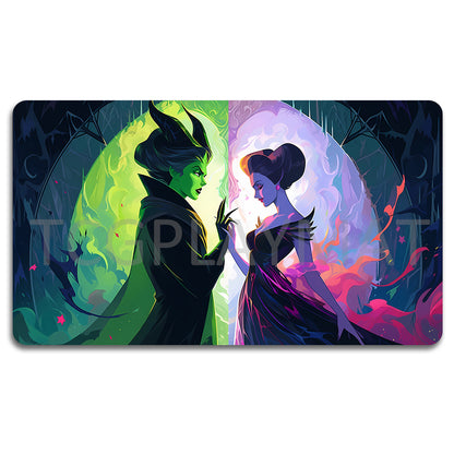 Disney Maleficent Lorcana Playmat- 23120509-  Size 23.6X13.7in Play mats Compatible for TCG RPG CCG Mouse Pad Desk Mats