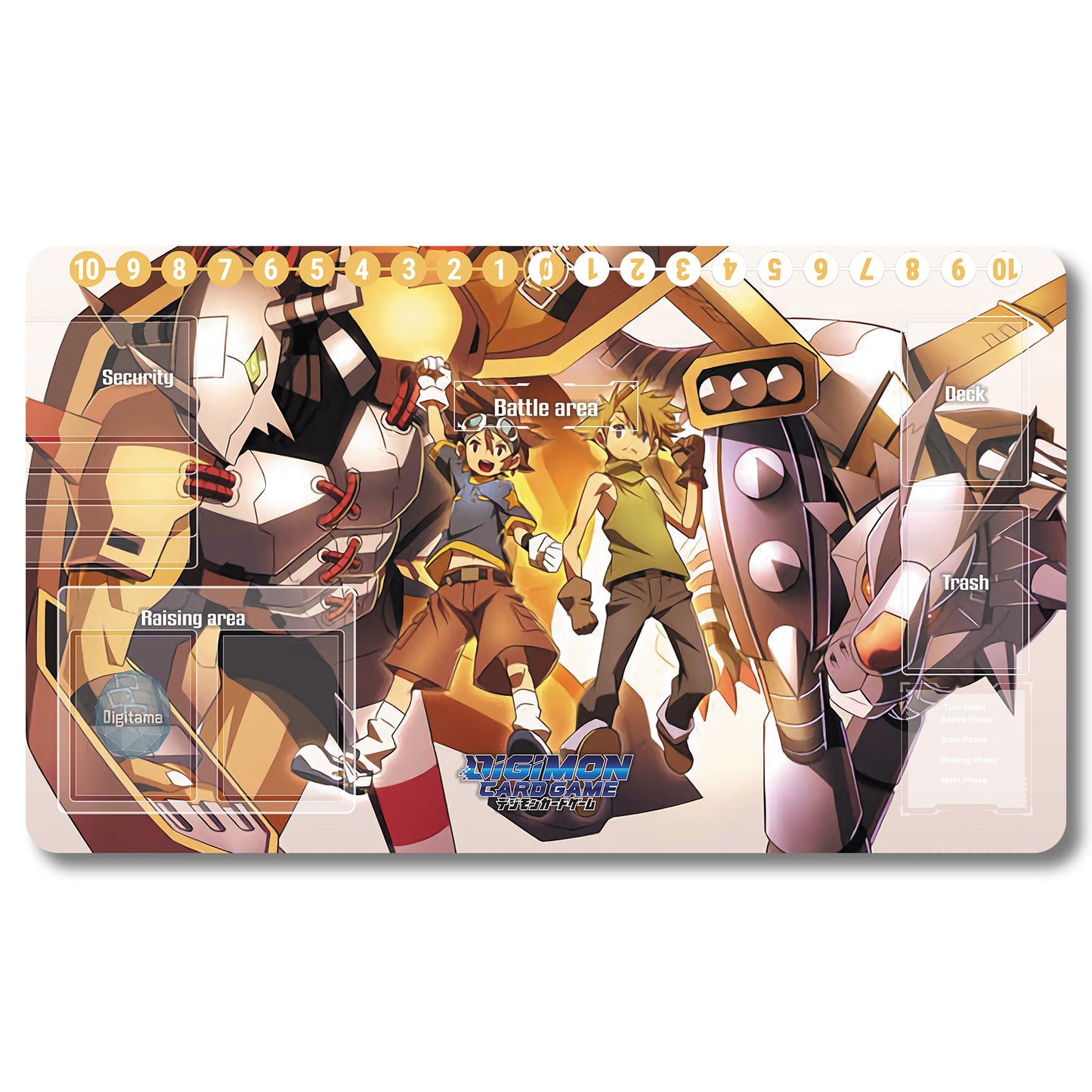 Digimon Peripheral - 68536587- Digimon Playmat Size 23.6X13.7in Play mats Compatible for TCG DTCG CCG Trading Card Game