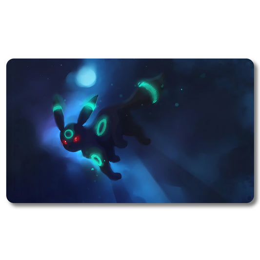 Board Game Umbreon Playmat - Pokemon Size 23.6X13.7in Play mats Compatible for TCG MTG RPG CCG Trading Card Game