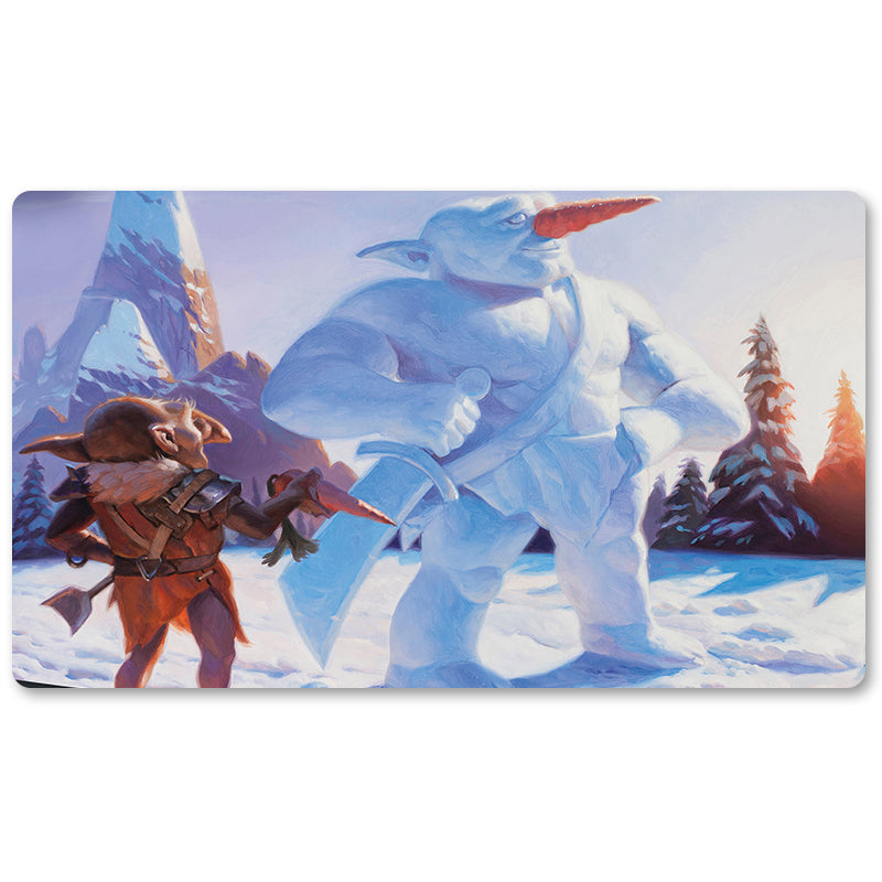 Magic The Gathering Peripheral- GOBLIN SNOWMAN  -MTG Playmat Size 23.6X13.7in Play mats Compatible for TCG RPG CCG Trading Card Game