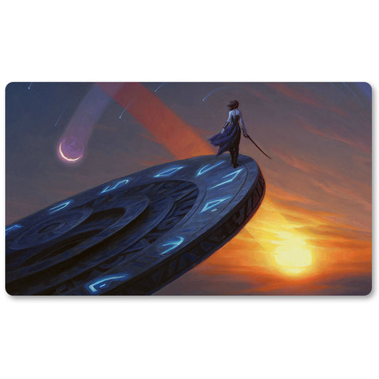 Board Game Peripheral- Time Walk -MTG Playmat Size 23.6X13.7in Play mats Compatible for TCG RPG CCG Trading Card Game