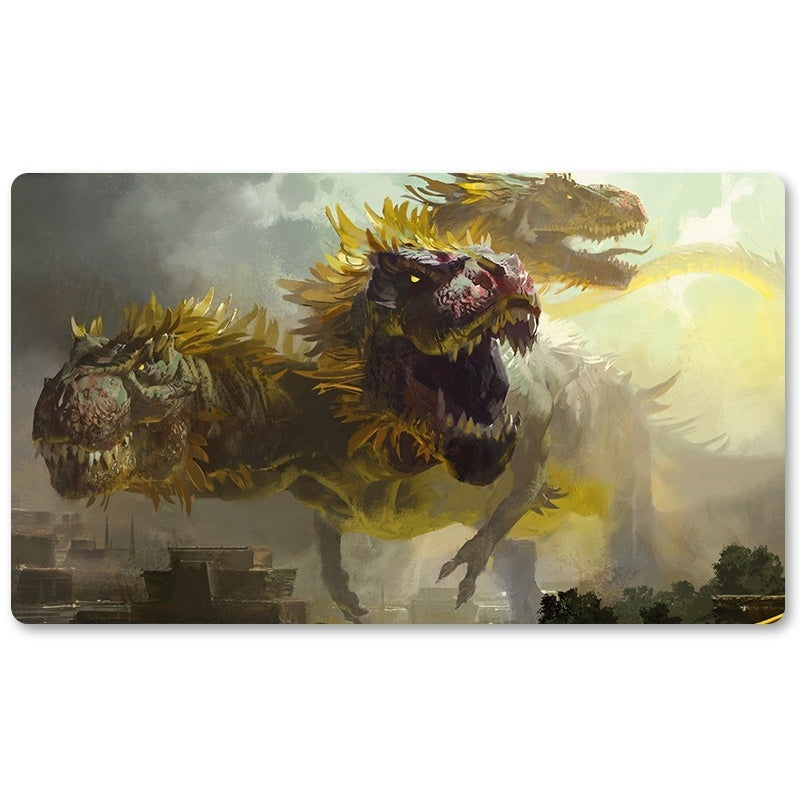 Board Game Peripheral- Zacama, Primal Calamity -MTG Playmat Size 23.6X13.7in Play mats Compatible for TCG RPG CCG Trading Card Game