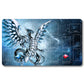 YUGIOH Blue Eyes White Dragon Playmat - Yugioh Size 23.6X13.7in Play mats Compatible for TCG OCG CCG Trading Card Game
