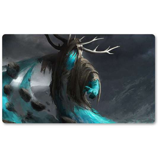 Board Game Peripheral- Scion-of-Glaciers-MTG Playmat Size 23.6X13.7in Play mats Compatible for TCG RPG CCG Trading Card Game