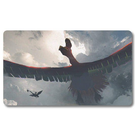 PTCG Ho-Oh Playmat - Pokemon Size 23.6X13.7in Play mats Compatible for TCG MTG RPG CCG Trading Card Game