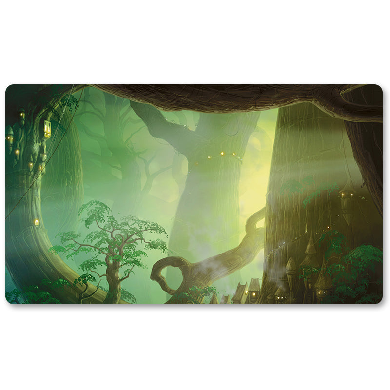 Board Game Peripheral- FOREST -MTG Playmat Size 23.6X13.7in Play mats Compatible for TCG RPG CCG Trading Card Game