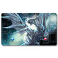 Board Game Blue-Eyes White Dragon Playmat - Yugioh Size 23.6X13.7in Play mats Compatible for TCG OCG CCG Trading Card Game
