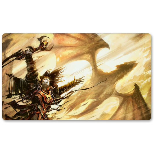 Board Game Peripheral- Dragonmaster Outcast -MTG Playmat Size 23.6X13.7in Play mats Compatible for TCG RPG CCG Trading Card Game