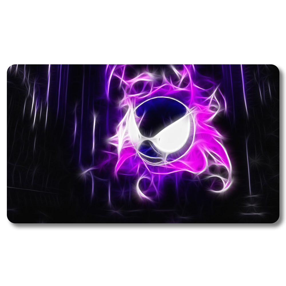 Board Game Gastly Playmat - Pokemon Size 23.6X13.7in Play mats Compatible for TCG MTG RPG CCG Trading Card Game