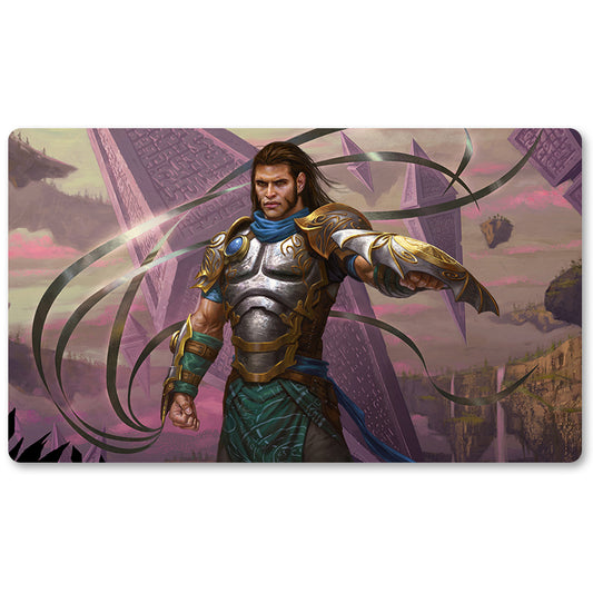 Magic The Gathering Peripheral- GIDEON, ALLY OF ZENDIKAR -MTG Playmat Size 23.6X13.7in Play mats Compatible for TCG RPG CCG Trading Card Game