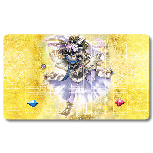 Tabulludo Ekstercentra - 135367- Yugioh Playmat Grandeco 23.6X13.7in Ludaj matoj Kongrua por TCG OCG CCG Komerca Kartludo