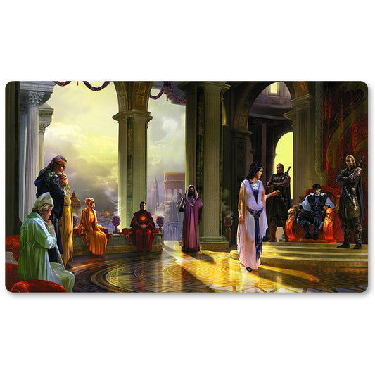 Board Game Peripheral- High Council  -MTG Playmat Size 23.6X13.7in Play mats Compatible for TCG RPG CCG Trading Card Game