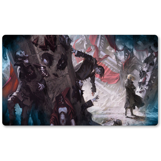 Board Game Peripheral- DECLARATION IN STONE -MTG Playmat Size 23.6X13.7in Play mats Compatible for TCG RPG CCG Trading Card Game