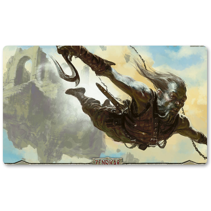 Board Game Peripheral- Kor Aeronaut  -MTG Playmat Size 23.6X13.7in Play mats Compatible for TCG RPG CCG Trading Card Game