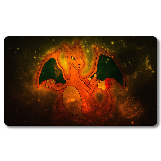 Board Game  Charizard Playmat - Pokemon Size 23.6X13.7in Play mats Compatible for TCG MTG RPG CCG Trading Card Game