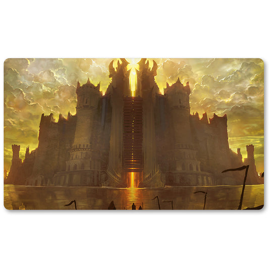 Board Game Peripheral- Moat  -MTG Playmat Size 23.6X13.7in Play mats Compatible for TCG RPG CCG Trading Card Game