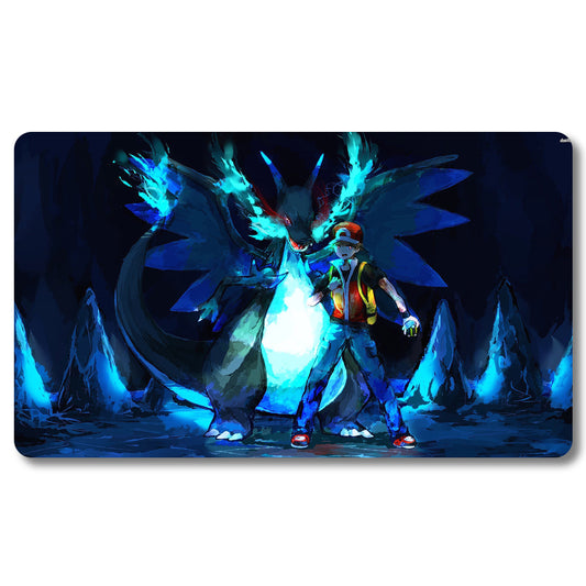 Board Game Peripheral - 686164 - Pokemon Playmat Size 23.6X13.7in Play mats Compatible for TCG MTG RPG CCG Trading Card Game