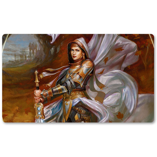 Magic The Gathering Peripheral- Elspeth,-Knight-Errant -MTG Playmat Size 23.6X13.7in Play mats Compatible for TCG RPG CCG Trading Card Game