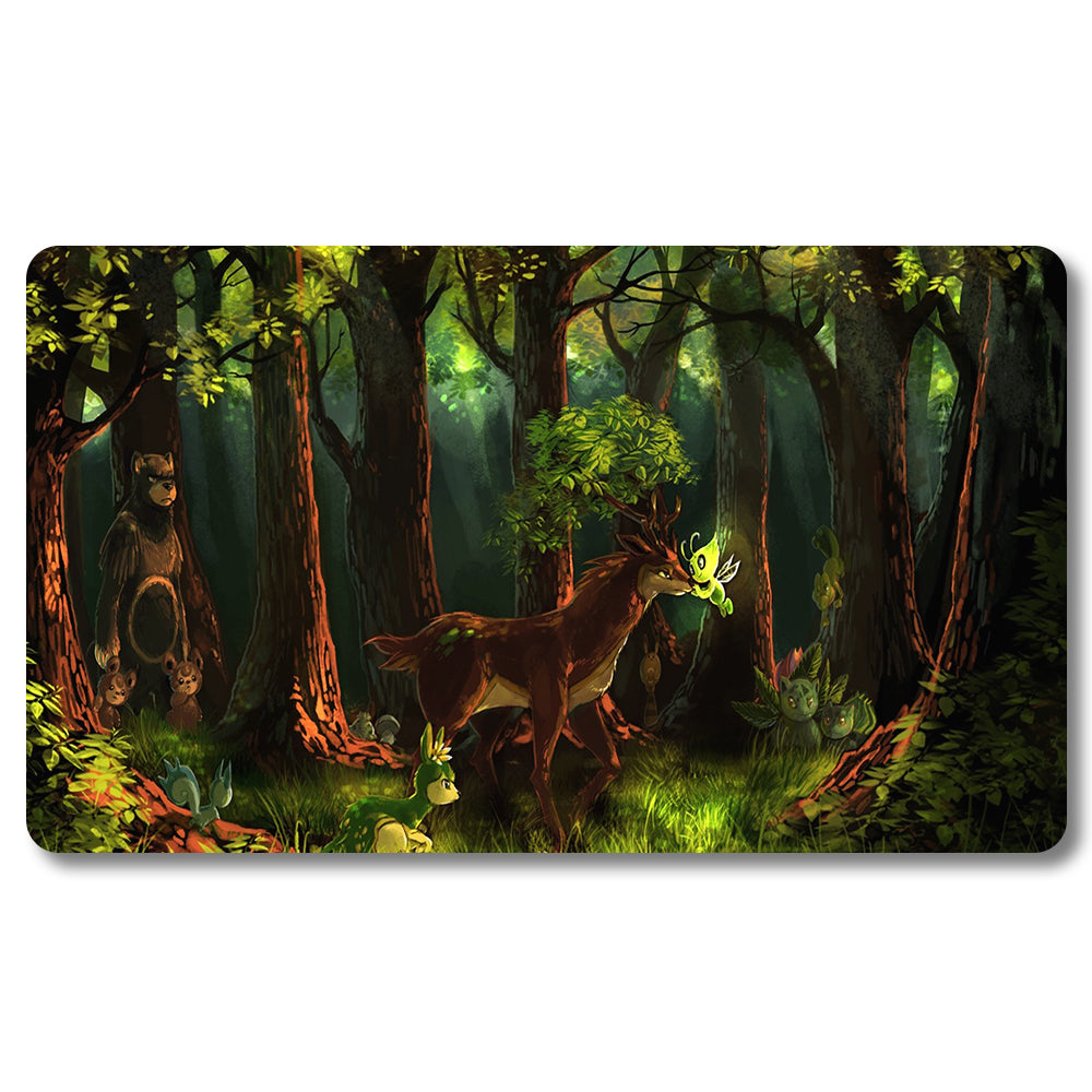 PTCG Peripheral - 648610- Pokemon Playmat Size 23.6X13.7in Play mats Compatible for TCG MTG RPG CCG Trading Card Game