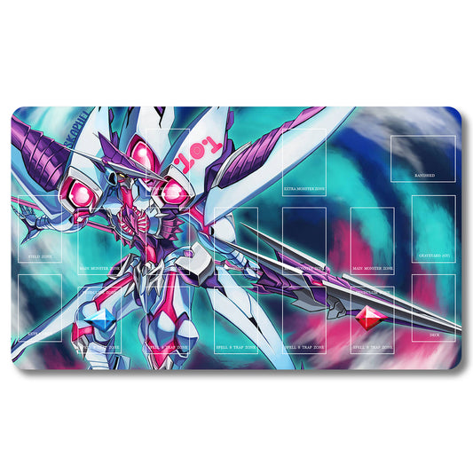 Tabulludo Ekstercentra - 109653- Yugioh Playmat Grandeco 23.6X13.7in Ludaj matoj Kongrua por TCG OCG CCG Komerca Kartludo