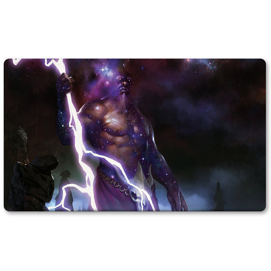 Magic The Gathering Peripheral- Keranos God of Storms  -MTG Playmat Size 23.6X13.7in Play mats Compatible for TCG RPG CCG Trading Card Game