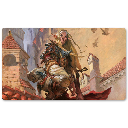 Magic The Gathering Peripheral- Selvala's-Enforcer-MTG Playmat Size 23.6X13.7in Play mats Compatible for TCG RPG CCG Trading Card Game