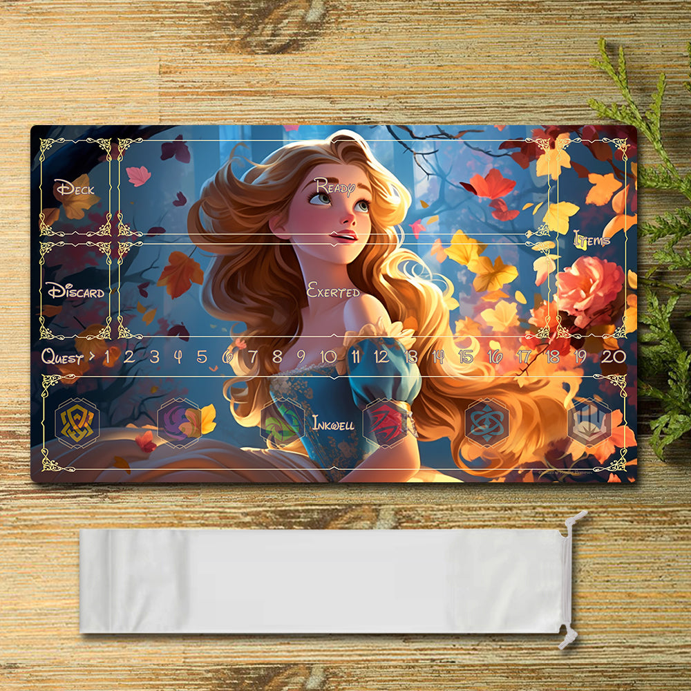 Disney Peripheral - Princess - Lorcana Playmat Size 23.6X13.7in Play mats Compatible for TCG RPG CCG Mouse Pad Desk Mats