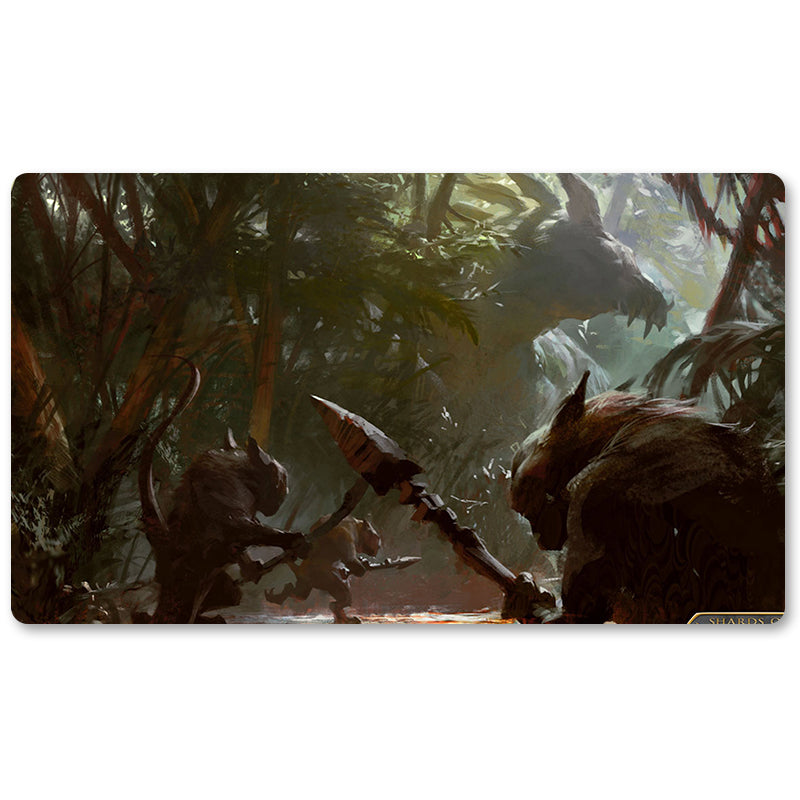 Magic The Gathering Peripheral- Goblin Assault -MTG Playmat Size 23.6X13.7in Play mats Compatible for TCG RPG CCG Trading Card Game