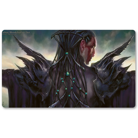 Board Game Peripheral- Kalitas Bloodchief of Ghet  -MTG Playmat Size 23.6X13.7in Play mats Compatible for TCG RPG CCG Trading Card Game