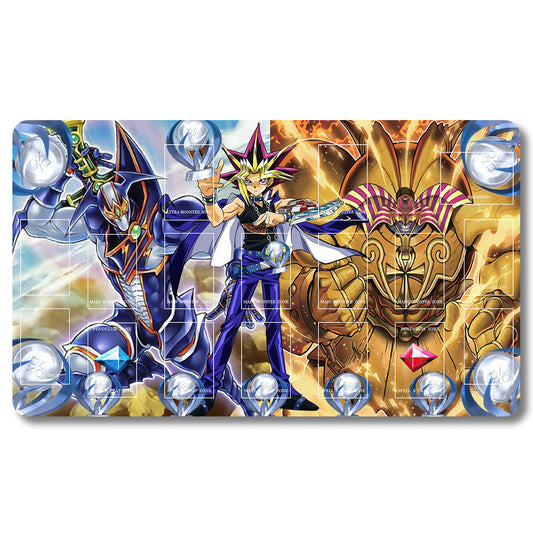 YUGIOH Yugi Muto Playmat- Yugioh Size 23.6X13.7in Play mats Compatible for TCG OCG CCG Trading Card Game