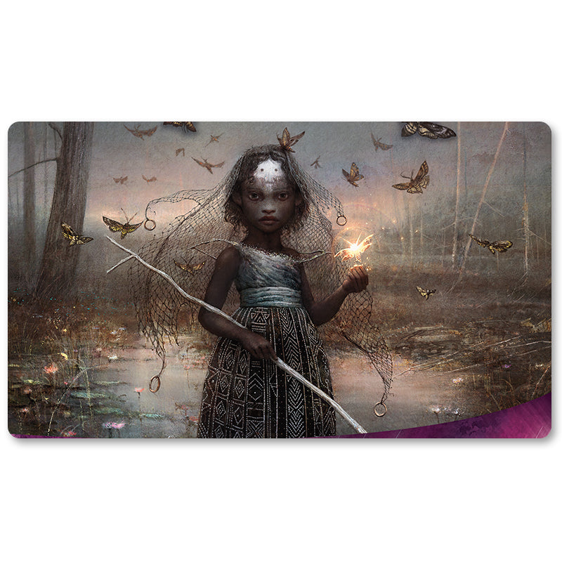 Magic The Gathering Peripheral- AMINATOU, THE FATESHIFTER -MTG Playmat Size 23.6X13.7in Play mats Compatible for TCG RPG CCG Trading Card Game