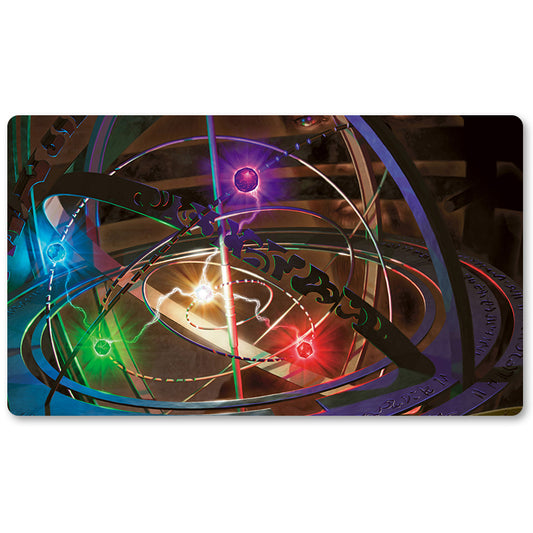 Board Game Peripheral- Armillary Sphere -MTG Playmat Size 23.6X13.7in Play mats Compatible for TCG RPG CCG Trading Card Game