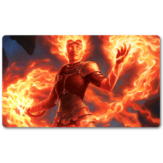 Board Game Peripheral- CHANDRA, AWAKENED INFERNO -MTG Playmat Size 23.6X13.7in Play mats Compatible for TCG RPG CCG Trading Card Game