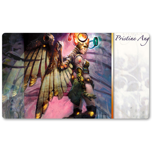 Magic The Gathering Peripheral- Pristine Angel  -MTG Playmat Size 23.6X13.7in Play mats Compatible for TCG RPG CCG Trading Card Game