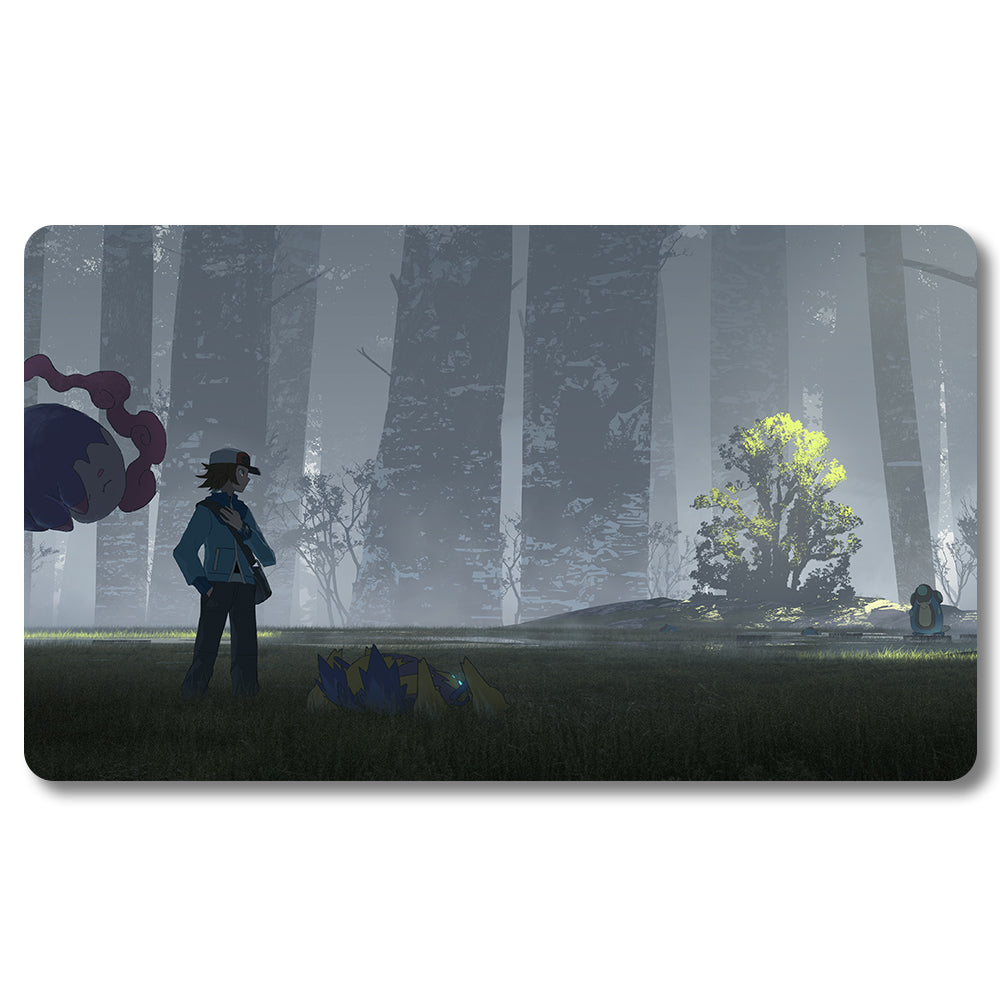 PTCG Peripheral - 1039169- Pokemon Playmat Size 23.6X13.7in Play mats Compatible for TCG MTG RPG CCG Trading Card Game