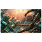 Brettspiel-Peripherie – Mirrodin Besieged Battle Scene – MTG-Spielmattengröße 23,6 x 13,7 Zoll. Spielmatten, kompatibel mit TCG RPG CCG Trading Card Game
