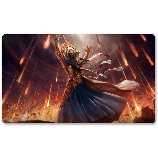 Board Game Peripheral- ANGER OF THE GODS  -MTG Playmat Size 23.6X13.7in Play mats Compatible for TCG RPG CCG Trading Card Game