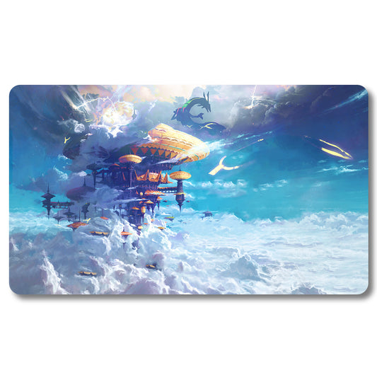 PTCG Pok é mon Arzeus Playmat - Pokemon Size 23.6X13.7in Play mats Compatible for TCG MTG RPG CCG Trading Card Game